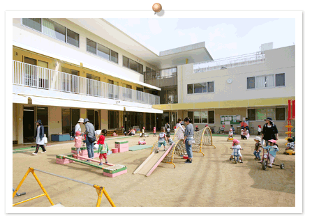 むぎのほ保育園園庭